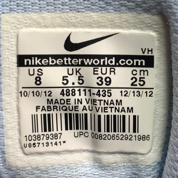 🔴 NIKE TOTAL CORE TR Women`s Size 8 Light Blue Running Shoes 488111-435 - Picture 8 of 8